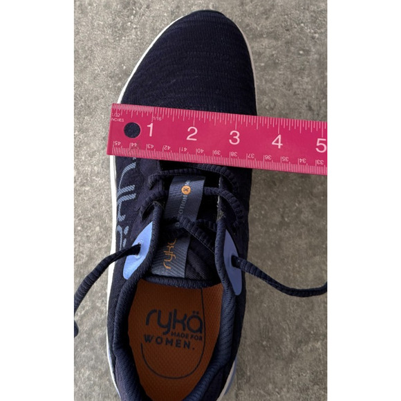 Ryka Womens 7M Devotion X Max Walking Shoes Sneakers Navy Acadamy Blue Lace Up - Picture 12 of 13